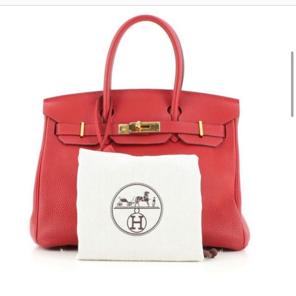 Birkin 30 Togo, 2017, Rouge Vif, Gold Hardware